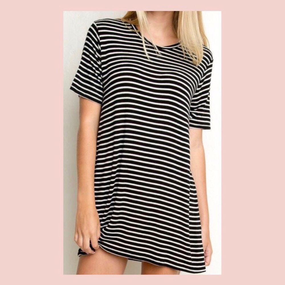 brandy melville luana striped t shirt dress